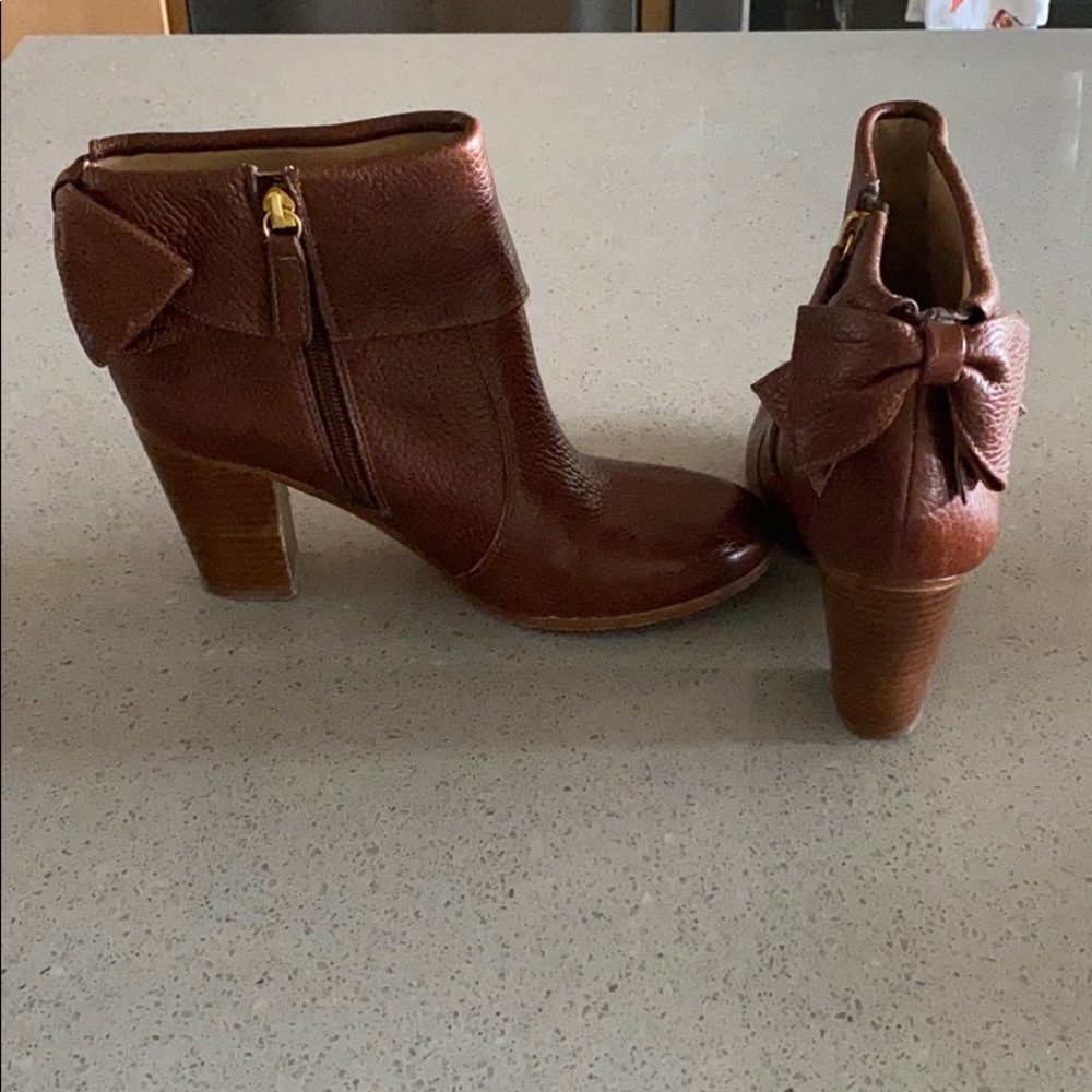 Kate spade leather booties